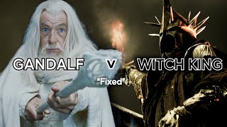 Gandalf vs The Witch King of Angmar BOOK ACCURATE [upl. by Waylin379]