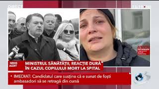 Ministrul Sănătății reacție dură în cazul tânărului mort la spital [upl. by Yzmar]