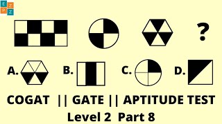 PRACTICE TEST LEVEL 2 PART 8  COGAT  GATE  JOB APTITUDE TEST [upl. by Sula]