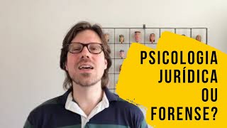 Psicologia Jurídica ou Psicologia Forense Qual é a diferença [upl. by Annalla]