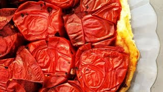 Recette  Tarte tatin à la tomate [upl. by Tennaj425]