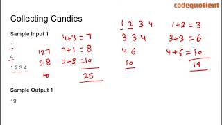 Collecting Candies  TCS Codevita Preparation  Codevita Questions and Answers [upl. by Naicul595]