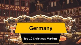 Top 10 Christmas Markets in Germany [upl. by Ihsorih]