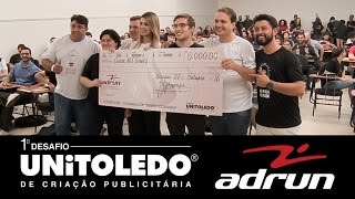 Videocase do 1º Desafio Unitoledo Adrun de Criação Publicitária 2016 [upl. by Aihsak]