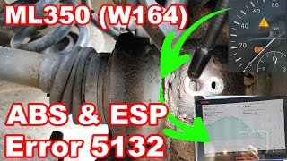 Mercedes ML350 ABS and ESP lights on plus a come back Fault finding and repair [upl. by Ettenowtna473]