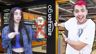 Fuimos a la nueva tienda del futuro donde NO PAGAS las Cosas💴🚫  Amazon Go [upl. by Wiltz]