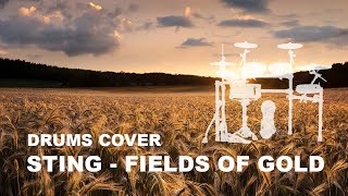 DRUM COVER  STING  Fields of Gold [upl. by Aiuqal]