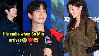 Sweet Jung Hae In Smile so brightly when Jung So Min arrived at VIP Premier of Veteran 2 [upl. by Selhorst]