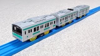 プラレール 205系 通勤電車 （エメラルドグリーン）  Tomy Plarail [upl. by Sirahc620]