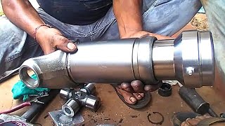 MAKING EASY to Assemble Yoke Shaft amp Universal Joint of Driver Shaft tata [upl. by Leamse774]