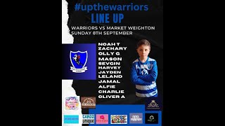 Hall Road Rangers Warriors V Market Weighton Cup Game [upl. by Verney368]