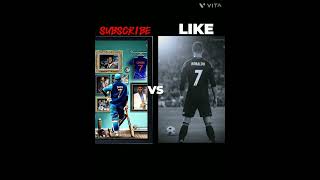 MSD VS CR7 cricket football cricketshorts shortsfeed viralshorts trending shorts rap song [upl. by Geerts112]