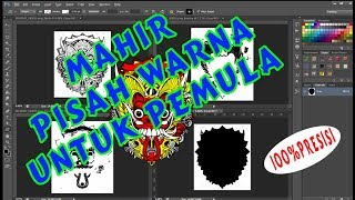 Pemisahan warna Photoshop presisi 100 untuk pemula photoshop sablon [upl. by Nnaira117]