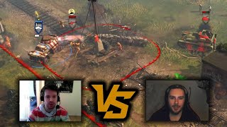 CoH2 Streamer Cup Ed vs Elpern  hear all of their hilarious reactions in this underdog tale [upl. by Dusen]