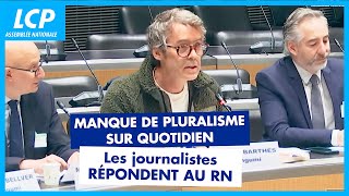 Manque de pluralisme dans le magazine Quotidien sur TF1  Les journalistes répondent au RN [upl. by Ecirtnahs]