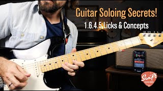 How to Solo Over Common Chord Progressions  1645 Lead Guitar Lesson [upl. by Chaffin]