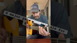 G major pentatonic scale for Bluegrass learnguitar acousticguitar learningbluegrass guitar [upl. by Nahsar]