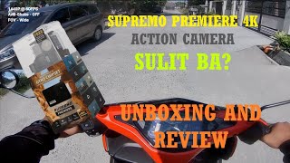 Sulit ba ang Supremo Premiere 4K Action Camera  Unboxing and Review [upl. by Atiuqiram]