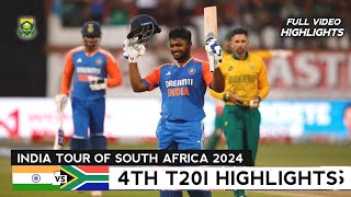 India vs South Africa 4th T20 Full Match Highlights 2024  IND vs SA 4th T20 2024 Full Highlights [upl. by Bierman]