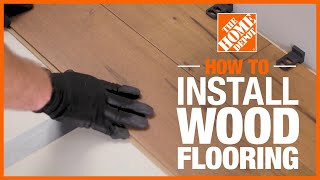 How to Install Hardwood Flooring  The Home Depot [upl. by Yramliw]