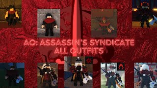 Arcane Odyssey Assassins Syndicate ALL Outfits [upl. by Colby369]