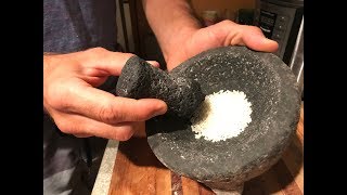 Mexican Technique to Curing Your Mortar and Pestle [upl. by Deena776]