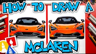 How To Draw A McLaren 720s Front View [upl. by Lenore589]