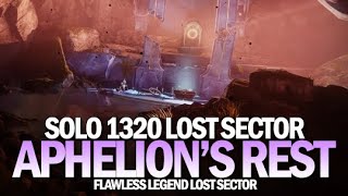 Solo 1320 Legend Lost Sector Aphelions Rest Destiny 2 [upl. by Ahseila]