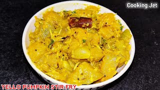 Parangikai Poriyal  Poosanikai Poriyal  Yellow Pumpkin Recipe  Arasanikai Poriyal  Cooking Jet [upl. by Ahsinauj]