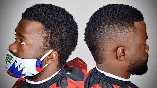 How to Cut a MOHAWK  BURST FADE MOHAWK Haircut and Beard Tutorial  Haircuts for Black Men [upl. by Wills331]