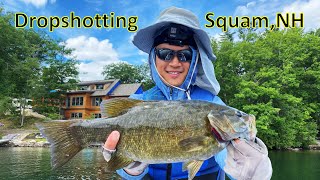 Dropshotting Summer Smallmouth on Squam and Little Squam Lake NH [upl. by Annwahsal]