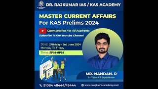 Master Current Affairs for KAS Prelims 2024 Session 15  Date 02nd June [upl. by Lello]