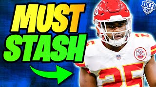 4 MUST STASH Players in Dynasty Fantasy Football 2024 [upl. by Tressa]