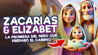 La Biblia para Niños ⭐✨👶 Zacarías y Elisabet La Promesa del Niño que Preparó el Camino 🚀🌟 [upl. by Thirzia117]