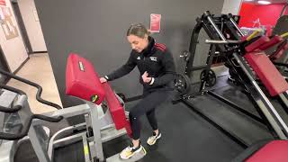 Single Leg Standing Hamstring Curl Technogym [upl. by Shirley]