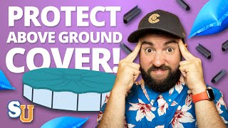 How to PROTECT Your Above Ground Winter POOL COVER  Swim University [upl. by Eirhtug78]