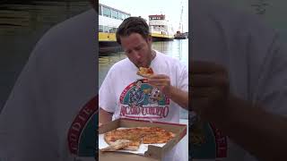 Dave Portnoy Does The First Ever Lobster Boat Pizza Review [upl. by Neddra]