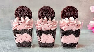 Oreo and berry no bake dessert cups Dessert in 10 minutes Easy and Yummy [upl. by Akcimehs]