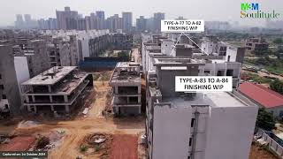 M3M Soulitude Construction Update October 2024 919205456766 luxuryflatsingurgaon gurgaon [upl. by Ahsinahs]