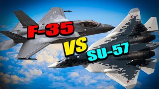 F35 Lightning II vs Su57 5th Generation Fighter Jet Showdown [upl. by Gnous524]