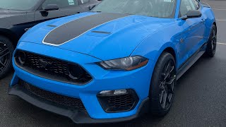 2023 MUSTANG MACH 1 GRABBER BLUE IS IT WORTH IT [upl. by Iruahs]