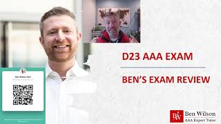 D23 AAA exam review [upl. by Tybalt571]