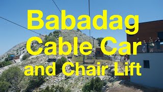 Babadag Cable Car  bottom to the top [upl. by Nylhsoj389]