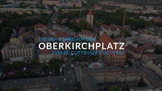 Stadtfest Cottbus 2024  UKA Bühne  Drohnenvideo [upl. by Attekram390]