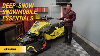 DeepSnow Snowmobile Essentials Gear amp Accessories for New Owners  SkiDoo [upl. by Edaw726]