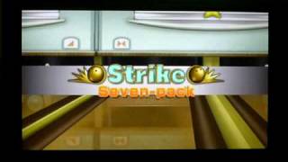 Wii Bowling 300 Perfect Game [upl. by Nesbitt578]