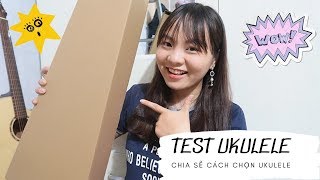 TEST THỬ CÂY UKULELE CONCERT GIÁ RẺ♥ Đập hộp và gói hộp đàn chia sẻ cách chọn đàn Ukulele [upl. by Sweyn899]