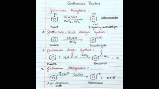 Gattermann reaction Formylation halogention amide synthesis🔵🧪⚗️ cellbiology biology bilogy [upl. by Googins866]