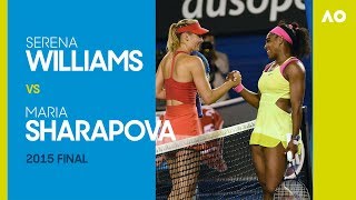 Serena Williams v Maria Sharapova  Australian Open 2015 Final  AO Classics [upl. by Anattar]