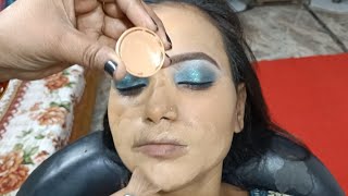 Real Engagement makeup tutorial With Blue eyes day Makeup tutorial naturencebeautyworld makeup [upl. by Jenda683]